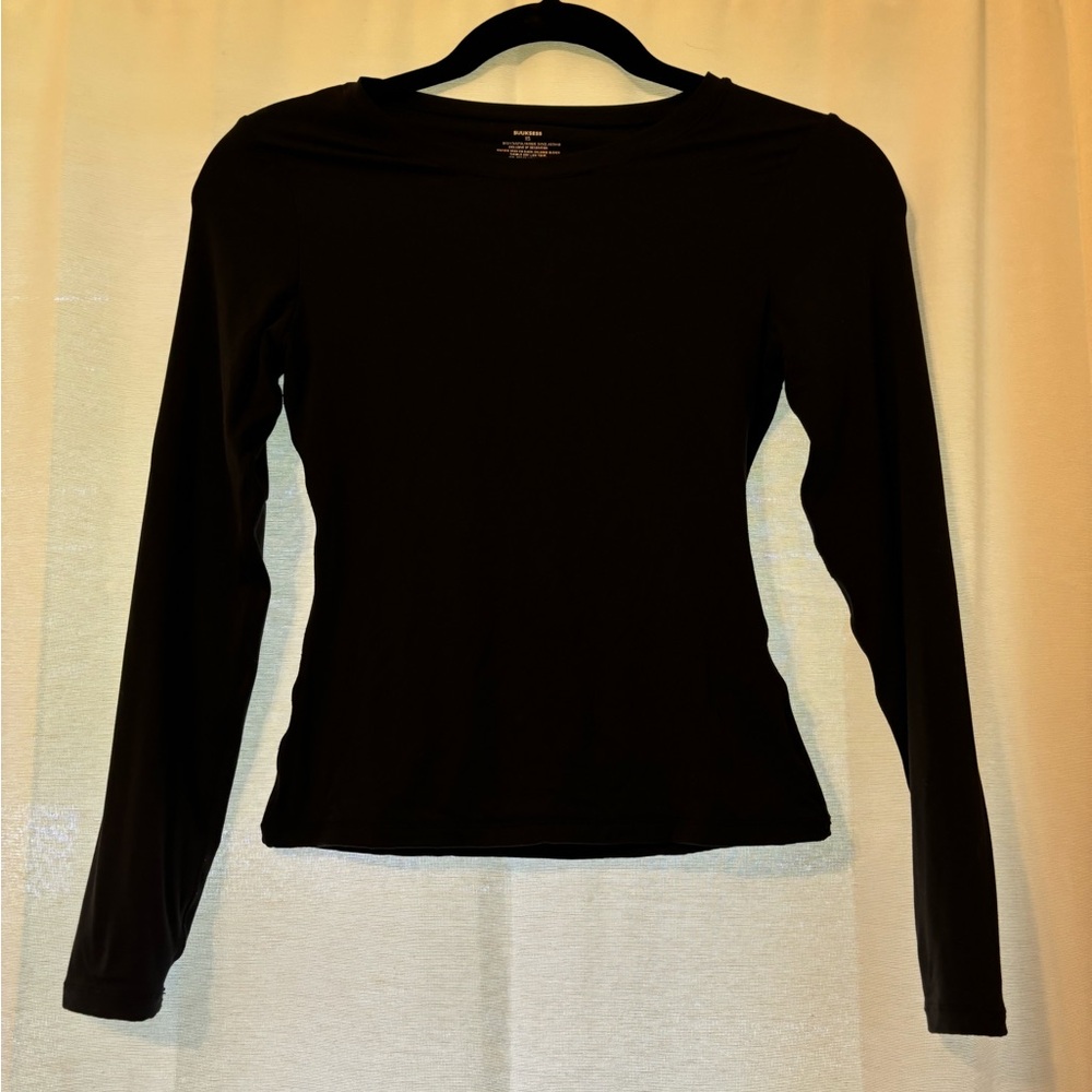 Black double lined long sleeve